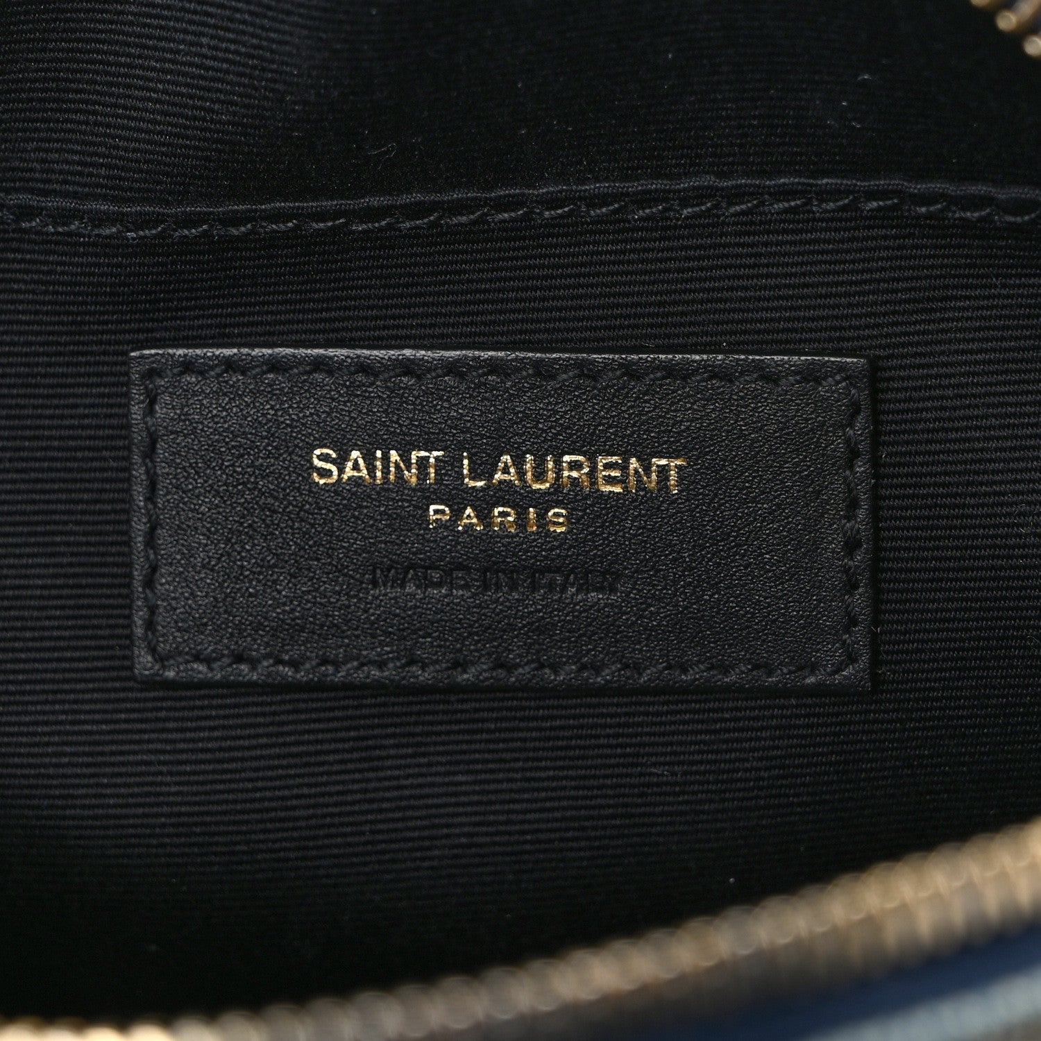 Saint Laurent Denim Quilted Monogram Round Crossbody Bag Rodeo Blue 6 of 8
