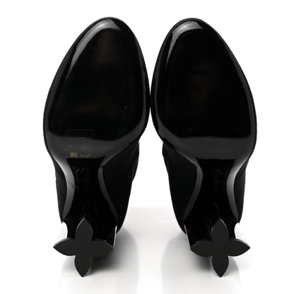 Louis Vuitton Stretch Fabric Silhouette Ankle Boots 36.5 Black 5 of 8