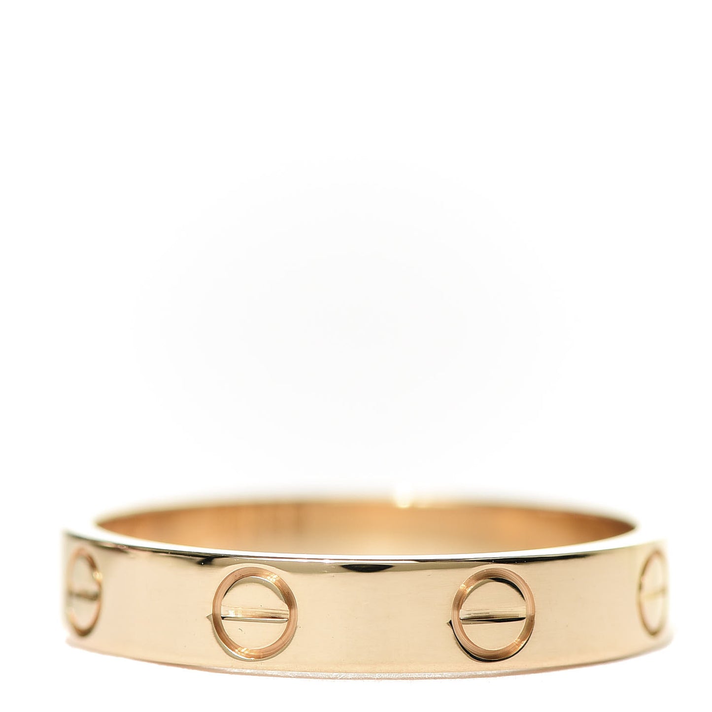 18K Yellow Gold 3.5mm LOVE Wedding Band Ring 55 7.25