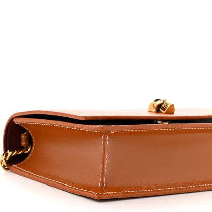 Alexander McQueen Calfskin Mini Skull Chain Crossbody Bag Caramel Tan 9 of 11