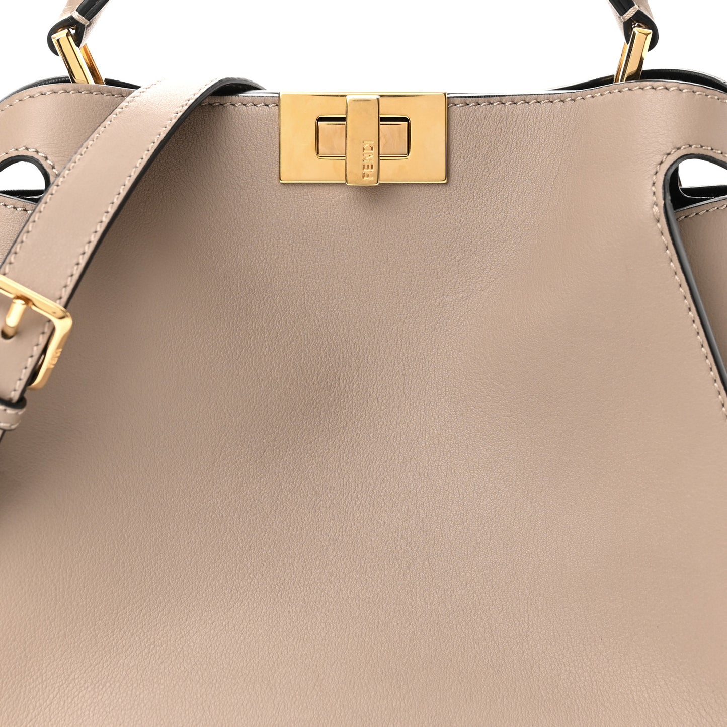 Vitello Tahiti Burro Medium Peekaboo Iconic Essentially Satchel Tortora Black