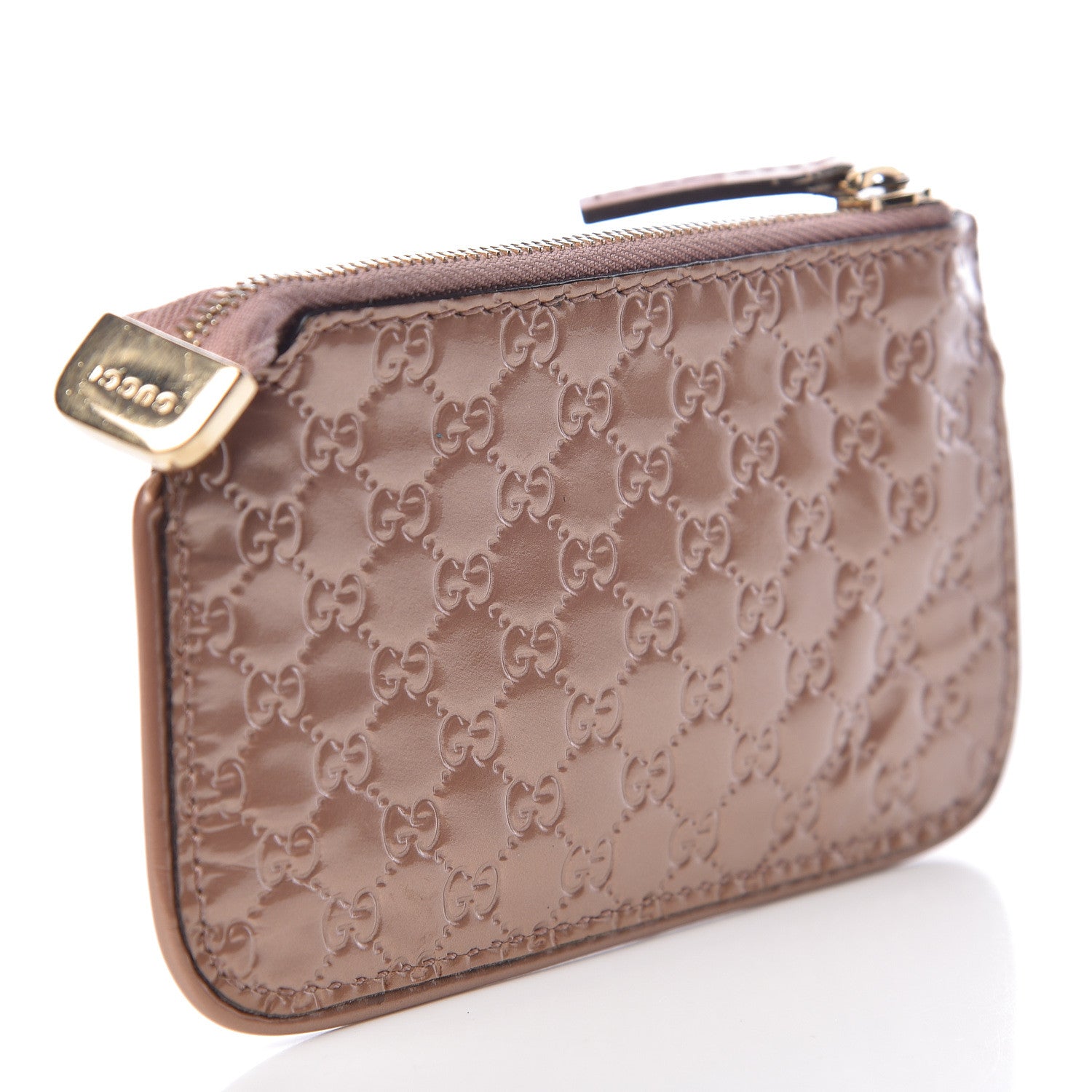 Gucci Shine Guccissima Key Case Dark Cipria 3 of 7