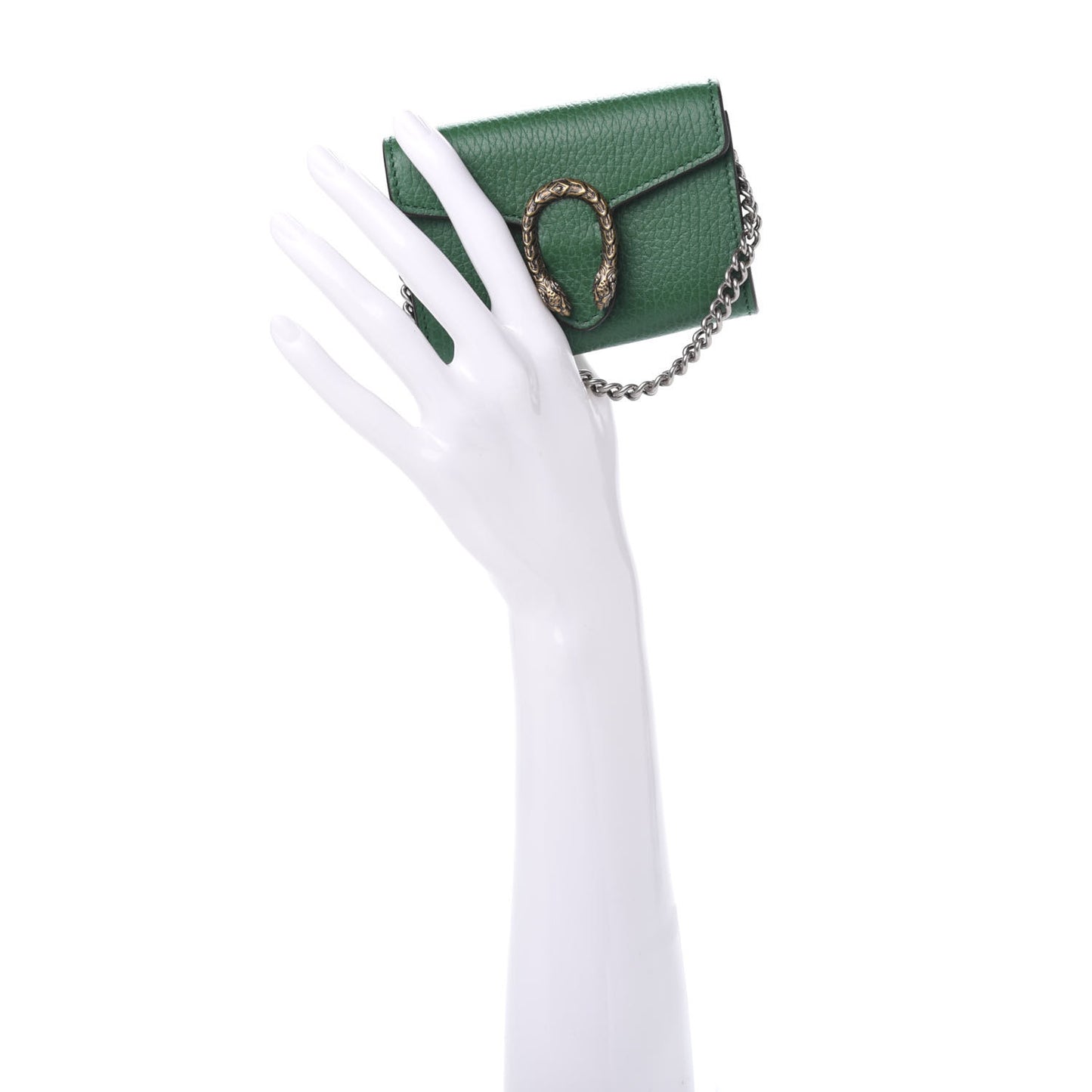 Calfskin Dionysus Coin Purse Emerald