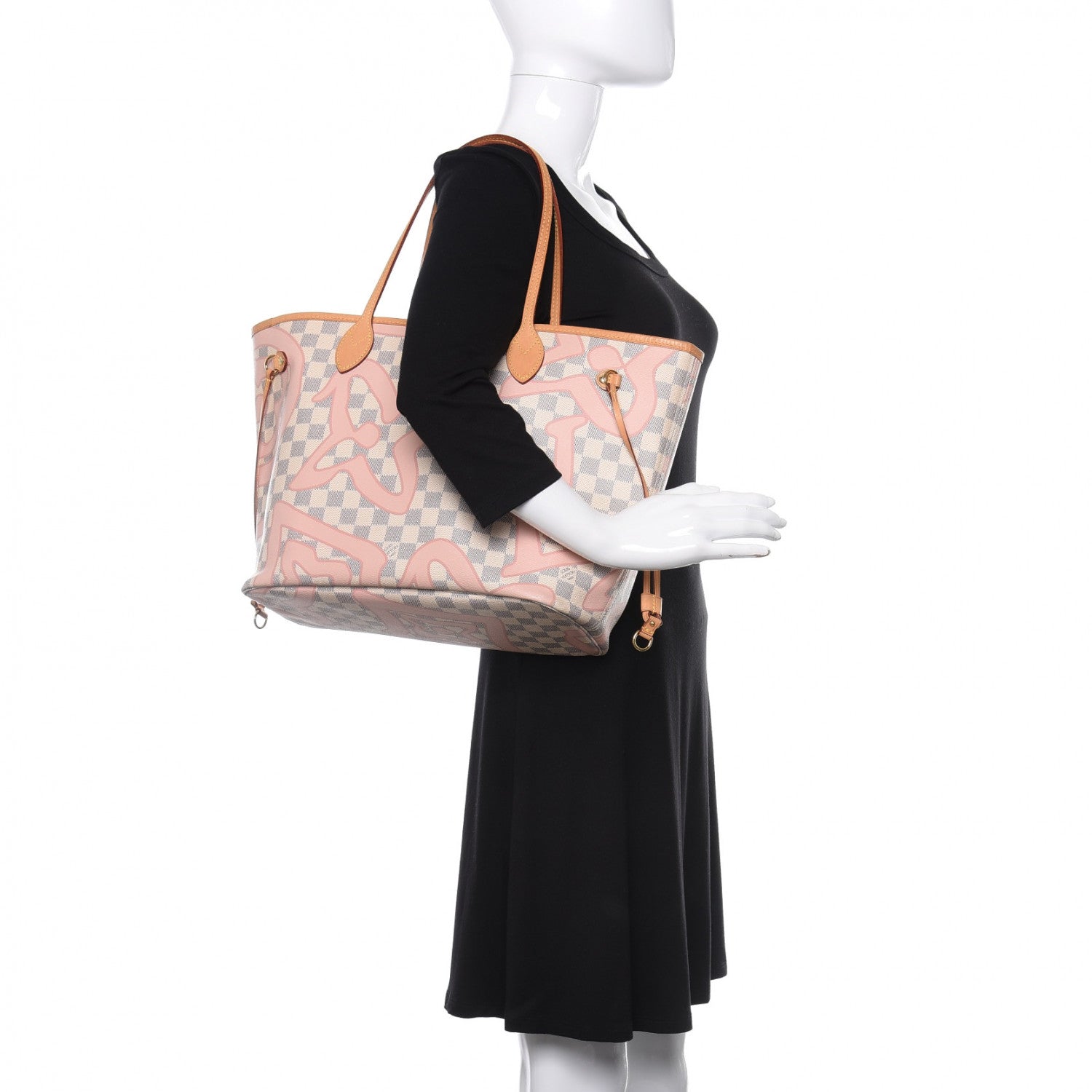 Louis Vuitton Damier Azur Tahitienne Neverfull MM 2 of 10