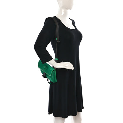 Versace Nylon Palazzo Medusa Crossbody Messenger Bag Green Water 2 of 8