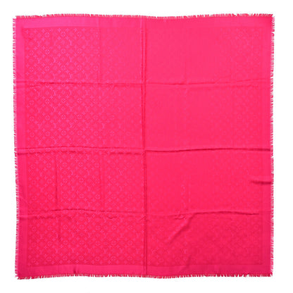 Louis Vuitton Silk Wool Monogram Classic Shawl Pink 1 of 4