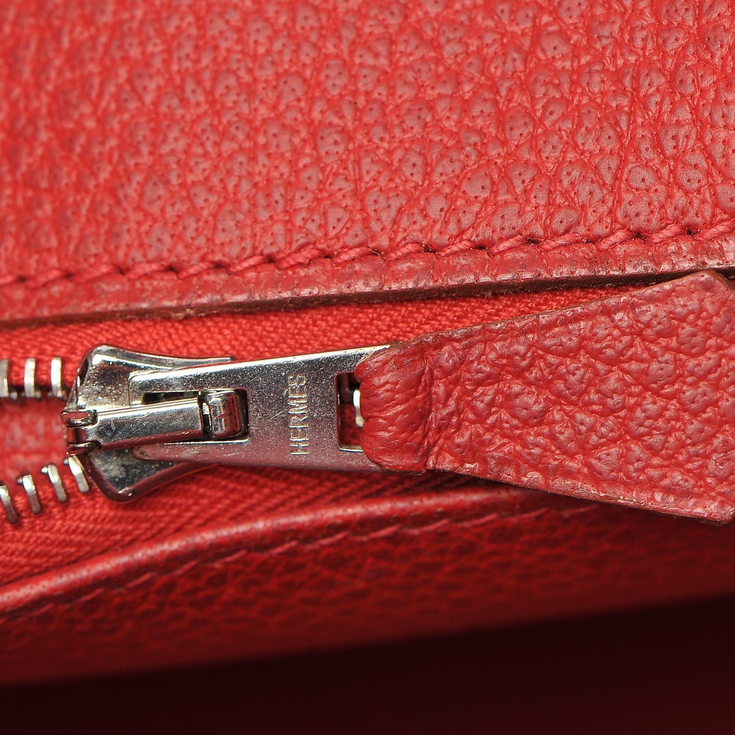 Buffle Skipper Birkin 35 Rouge Vif