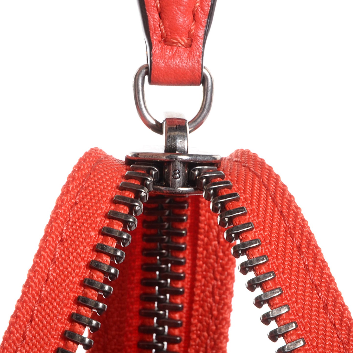 Drummed Calfskin Mini Luggage Bag Vermillion