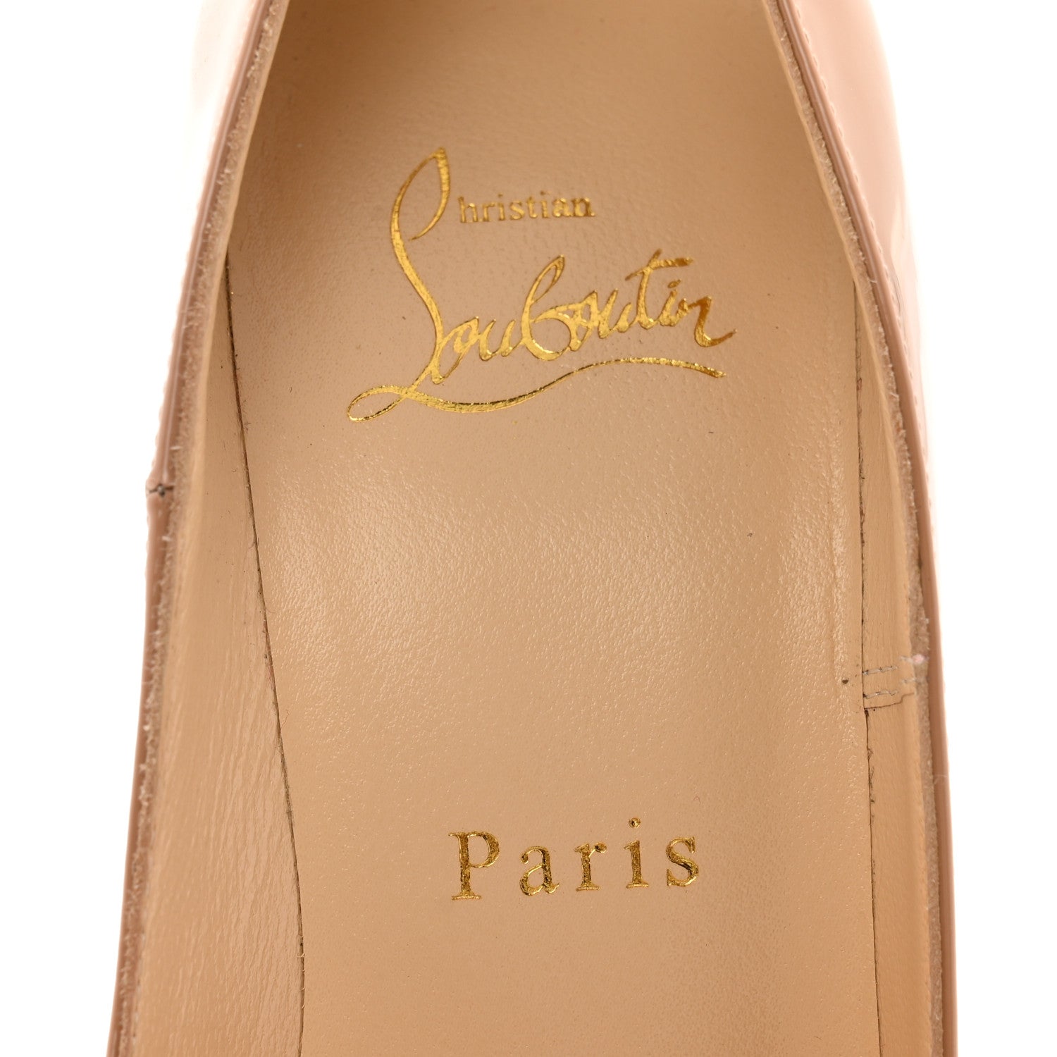 Christian Louboutin Patent So Kate 120 Pumps 35.5 Nude 6 of 9