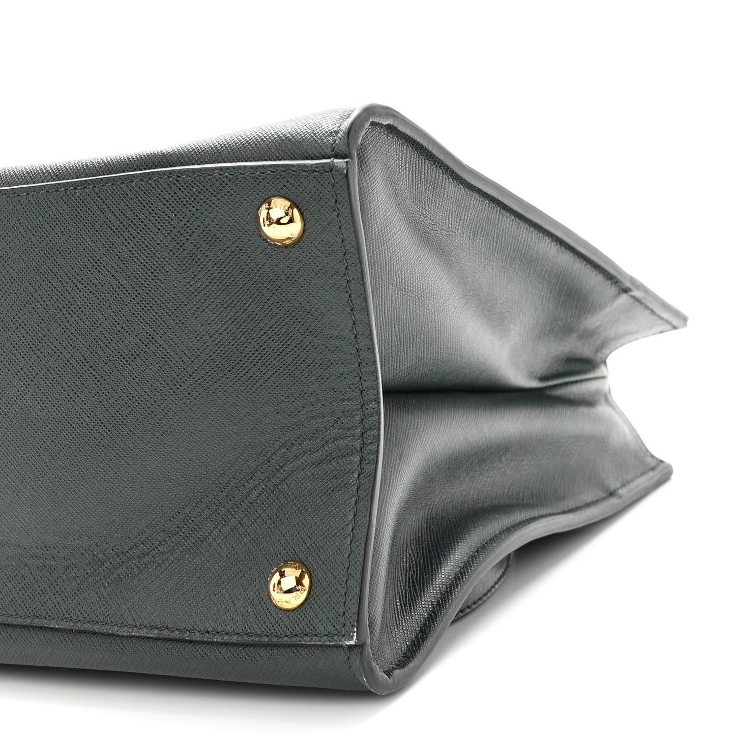 Saffiano Soft Triple Pocket Tote Smeraldo