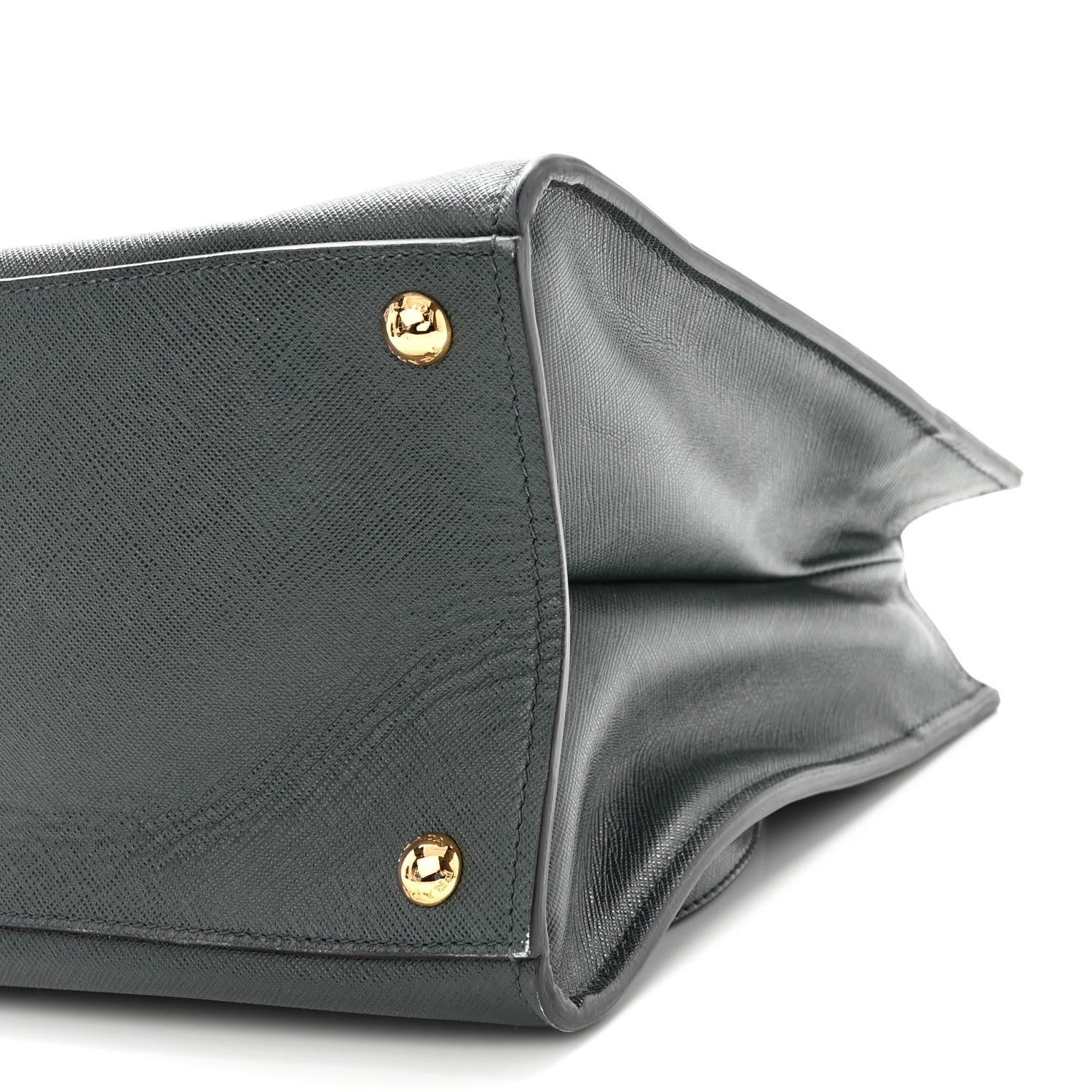 Prada Saffiano Soft Triple Pocket Tote Smeraldo 9 of 9