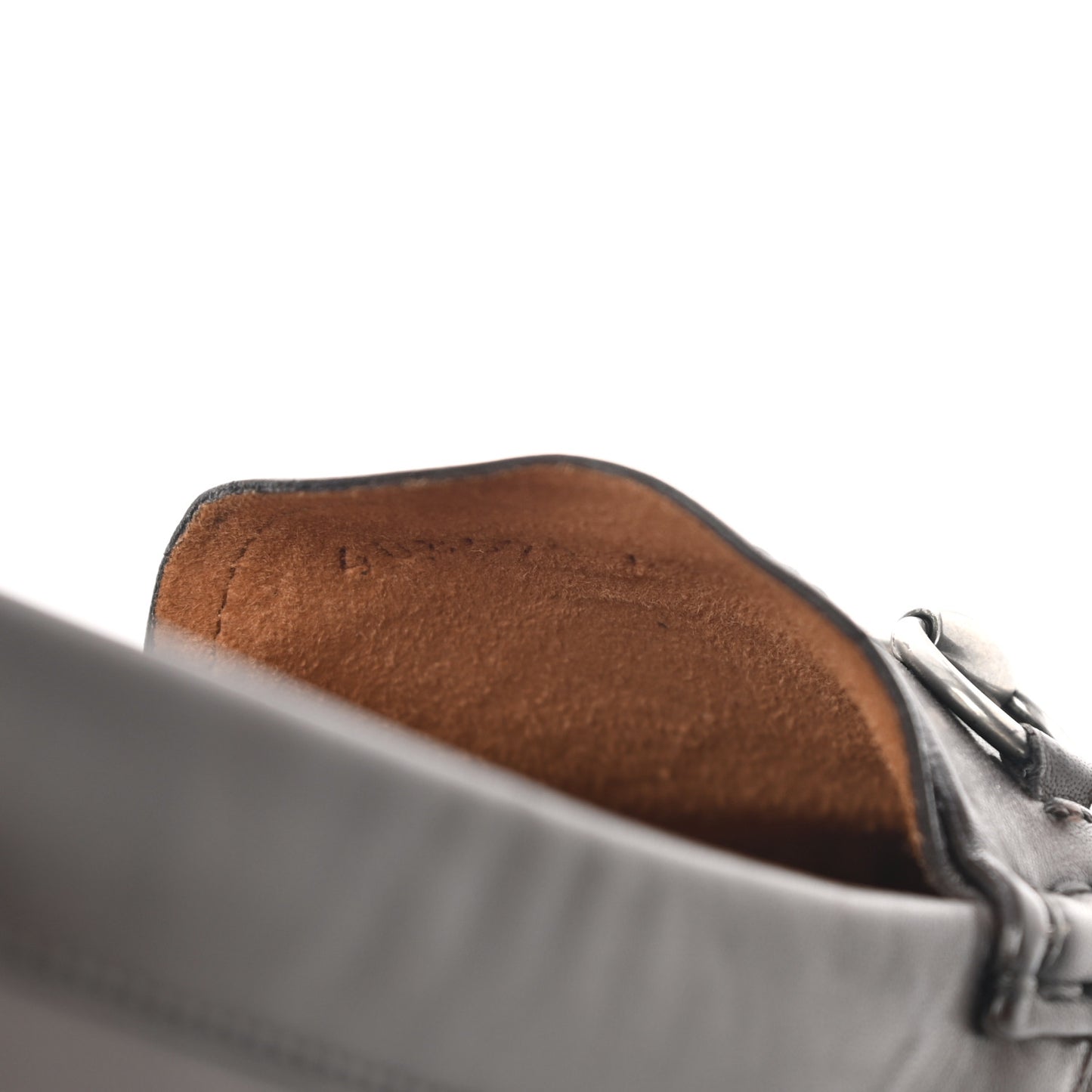 Calfskin Womens Horsebit Driver Loafer 41 Brown