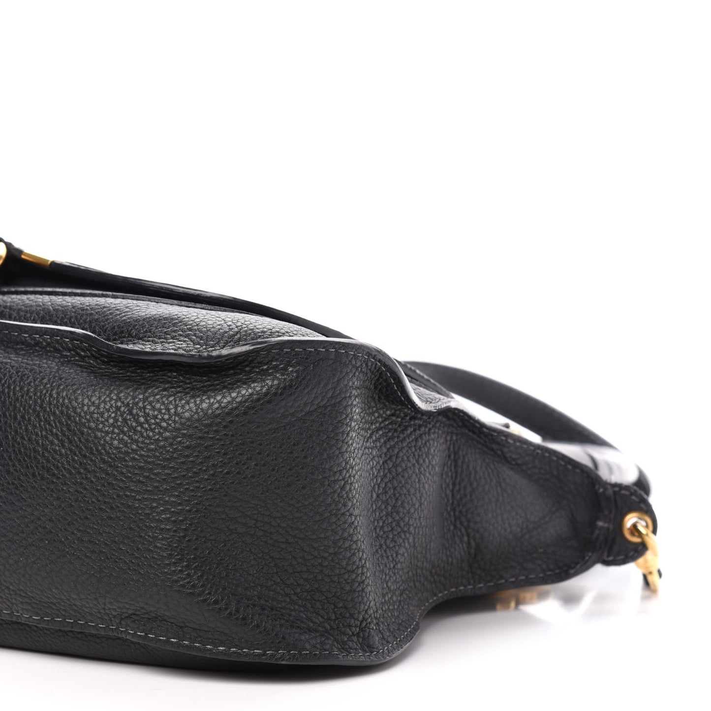 Calfskin Medium Marcie Satchel Black