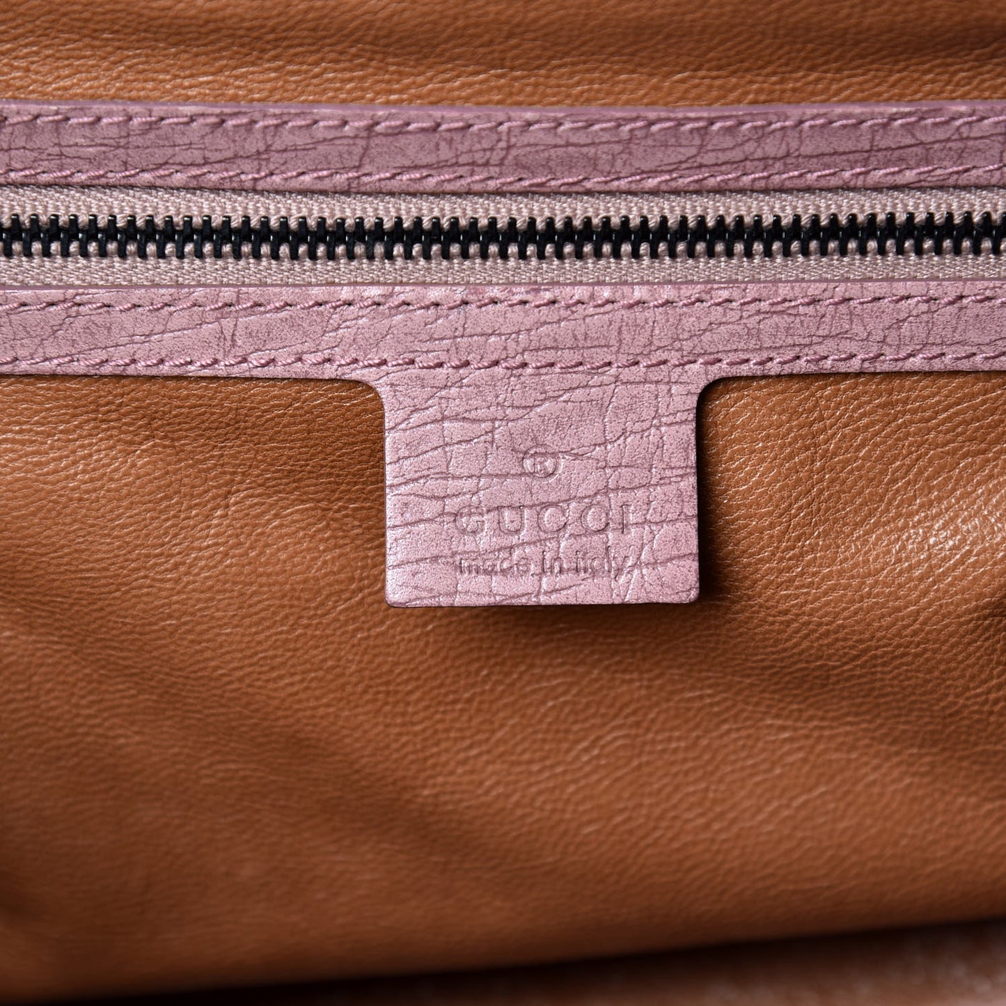 Calfskin Bamboo Bullet Satchel Carmine Rose