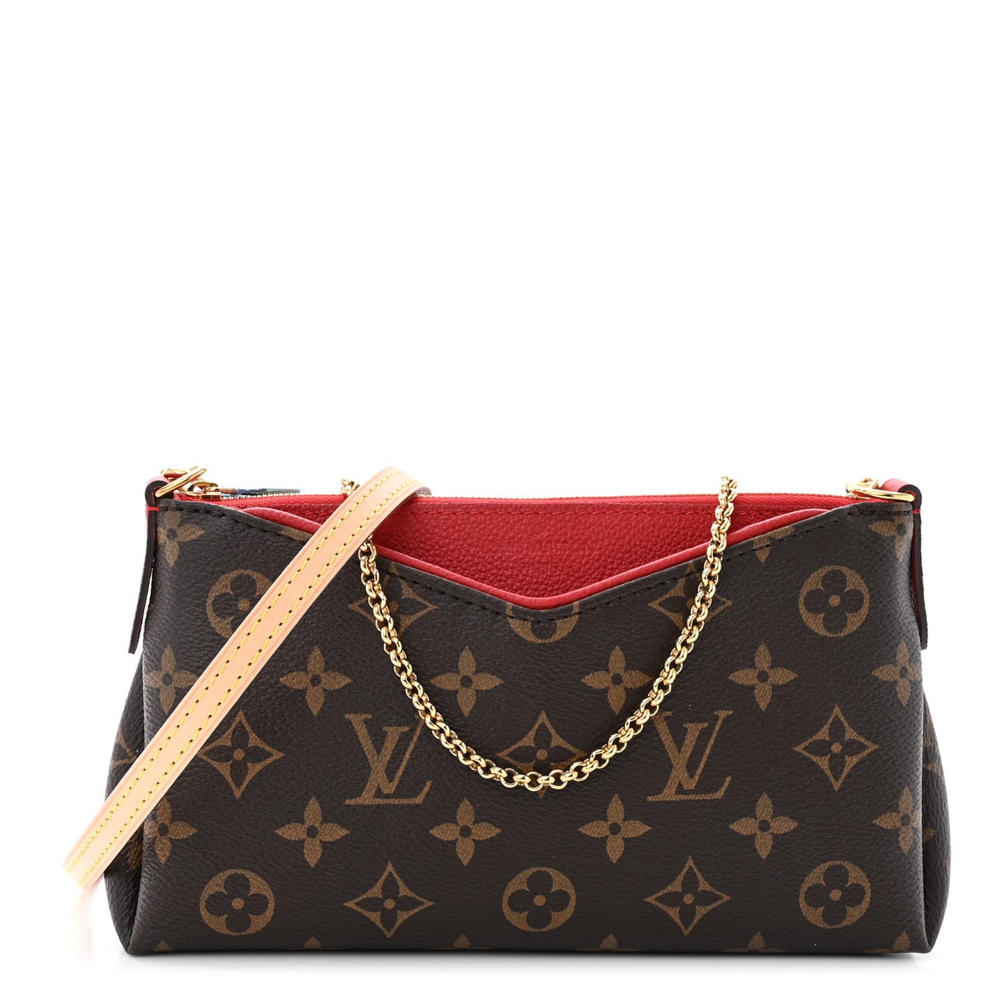 Monogram Pallas Clutch Cherry