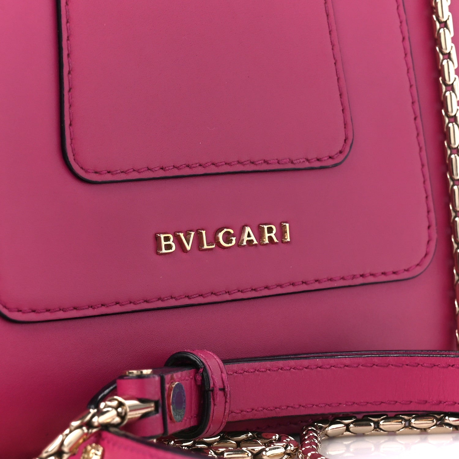 Bulgari Calfskin Serpenti Forever Top Handle Pink 8 of 11
