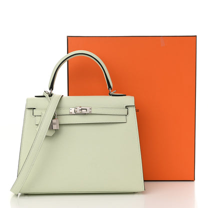 Hermes Epsom Kelly Sellier 25 Vert Fizz 12 of 12