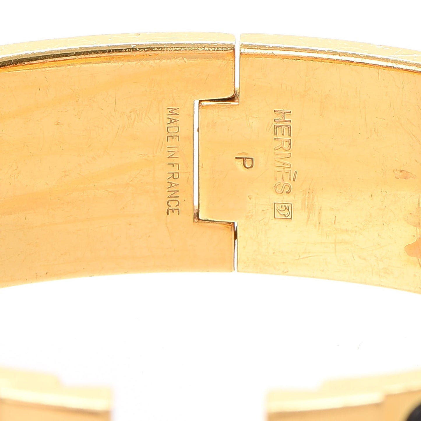 Enamel Wide Clic Clac H Bracelet GM Black