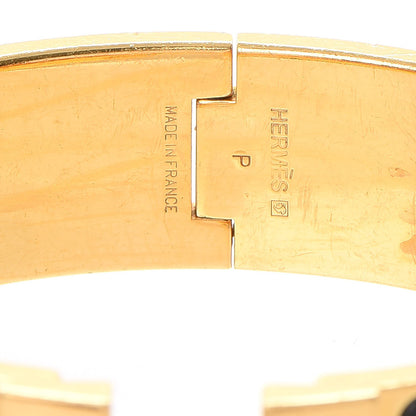 Hermes Enamel Wide Clic Clac H Bracelet GM Black 4 of 5