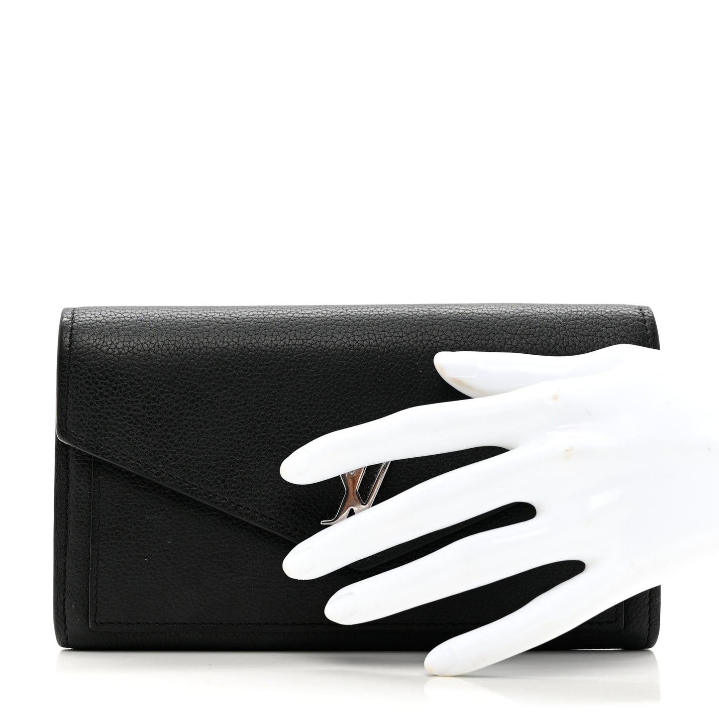 Soft Calfskin My Lockme Wallet Black