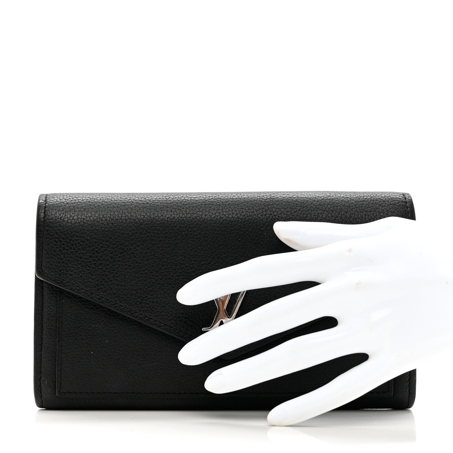 Louis Vuitton Soft Calfskin My Lockme Wallet Black 3 of 8
