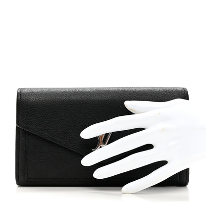 Louis Vuitton Soft Calfskin My Lockme Wallet Black 3 of 8