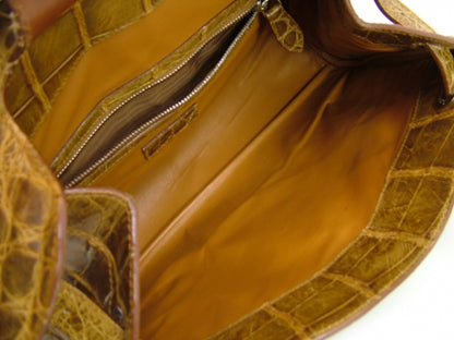 FASHIONPHILE RALPHLAURENAlligatorRickyToteBag 13 of 14