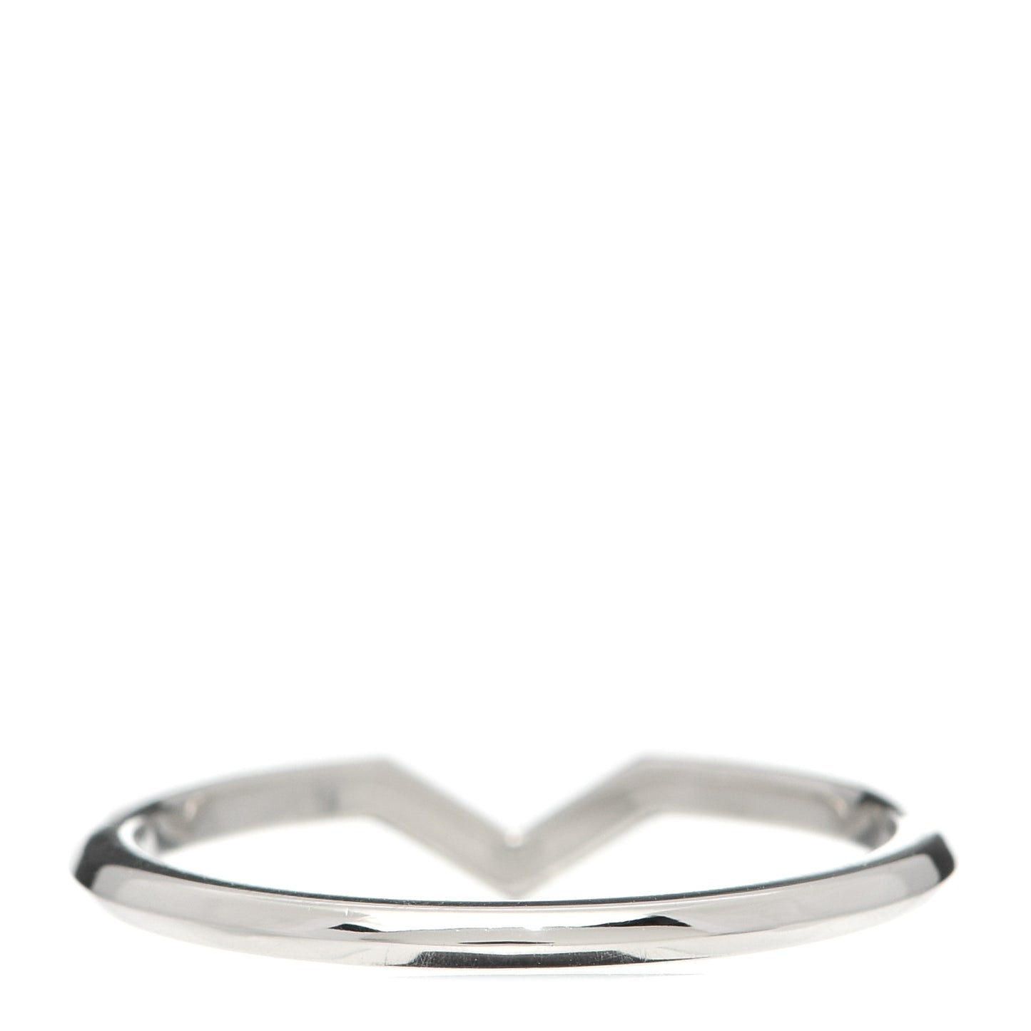 Platinum V Band Ring 56 7.5
