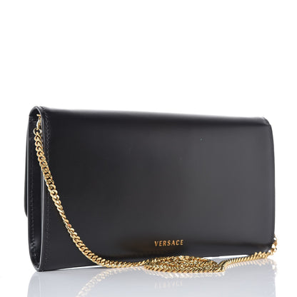 Versace Vitello Tribute Chain Wallet Black 3 of 8