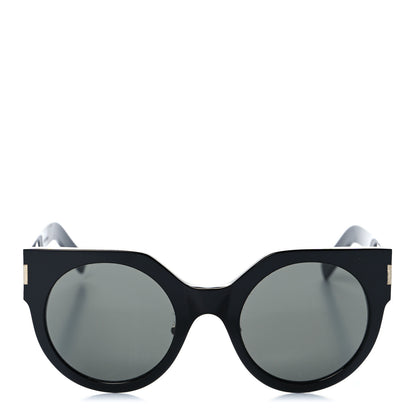 Saint Laurent Acetate Sunglasses SL 185 Slim Black 3 of 8