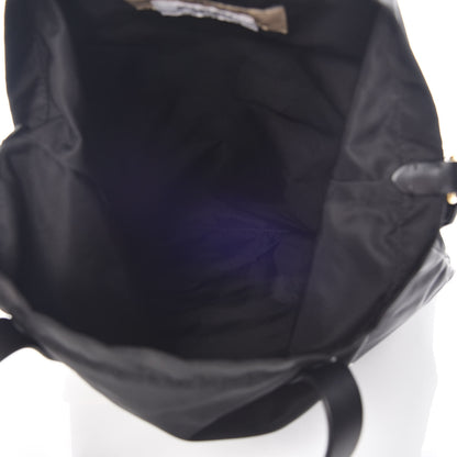 Burberry Nylon London England Print Logo Flat Tote Black 6 of 10