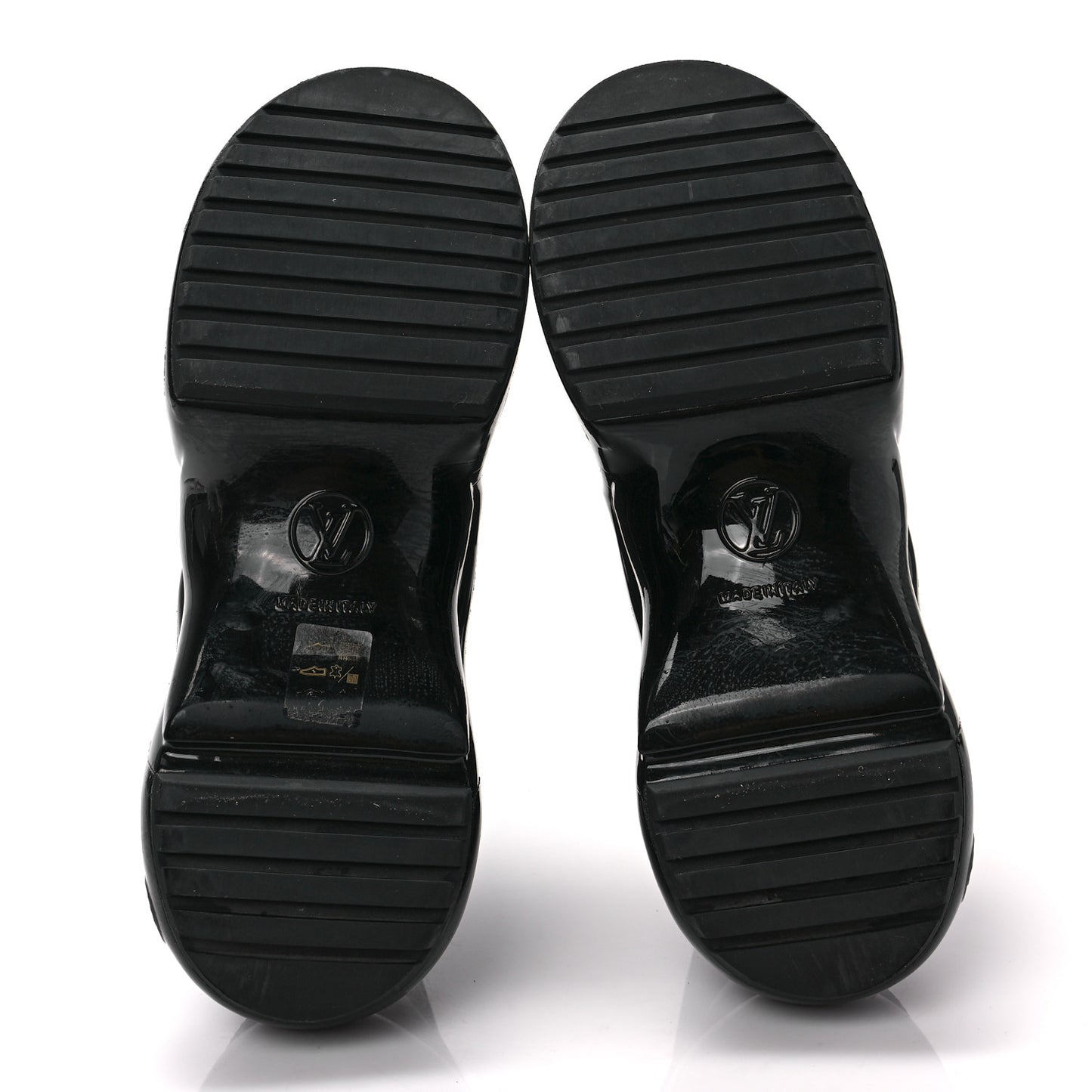 Stretch Textile Patent LV Archlight Sneaker Boots 38 Black