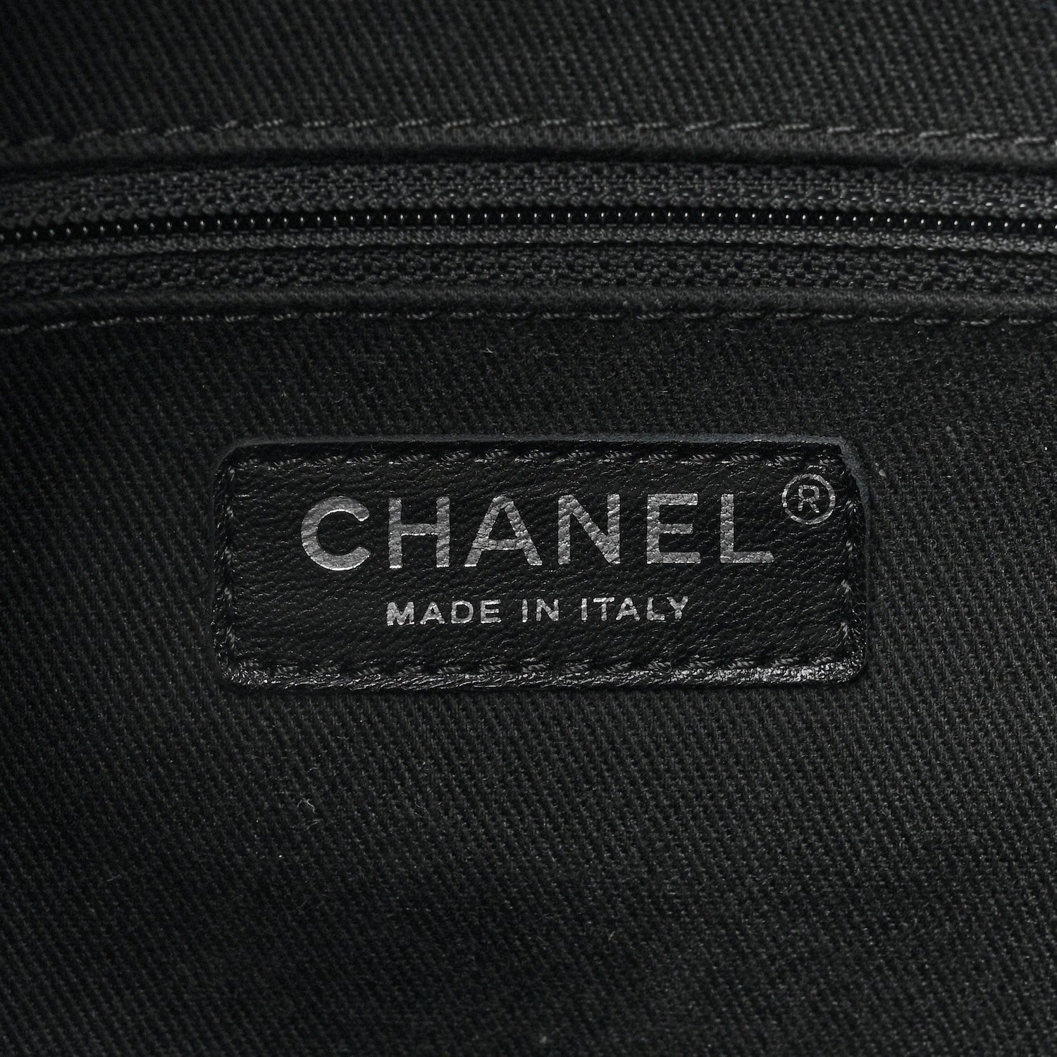Chanel Calfskin Large Coco Eyelets Shopping Tote Black 6 of 10