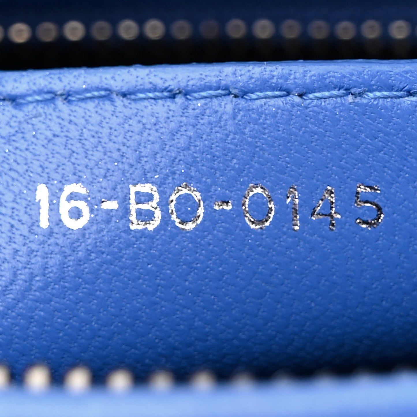 Lambskin Cannage Medium Lady Dior Blue Persan
