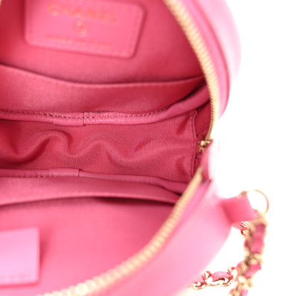Chanel Caviar Quilted Round Clutch With Chain Pink 5 of 10