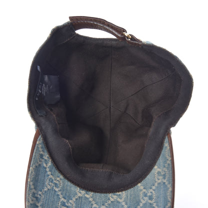 Gucci Denim GG Monogram Baseball Hat L Blue 4 of 7