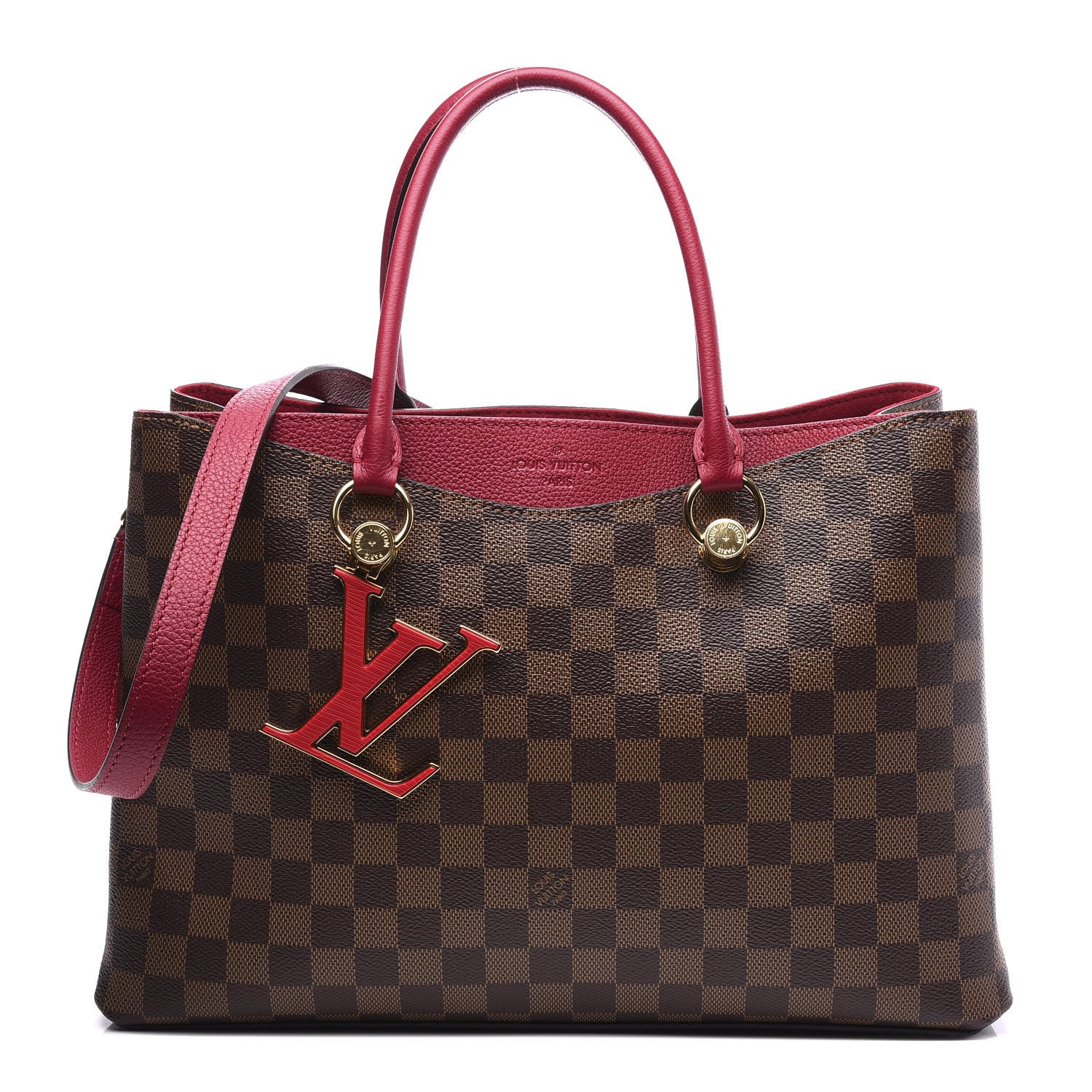 Louis Vuitton Damier Ebene LV Riverside Lie De Vin 1 of 11