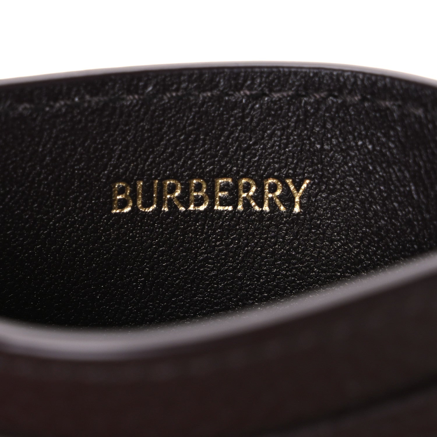 Burberry Grained Calfskin Jacquard Woven Vintage Check Highlands Card Case Sand 6 of 8