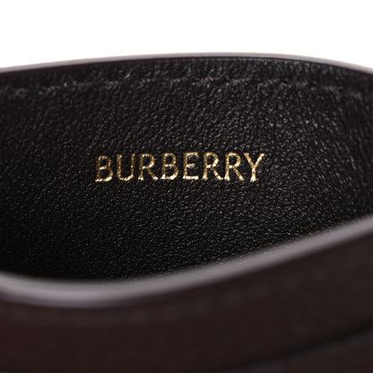 Burberry Grained Calfskin Jacquard Woven Vintage Check Highlands Card Case Sand 6 of 8