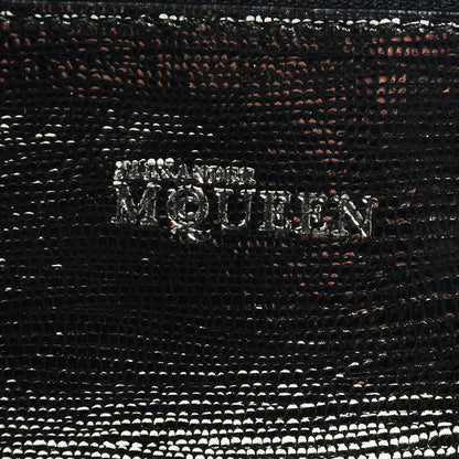 Alexander McQueen Leather Double Compartment Pouch Gold Silver 9 of 11