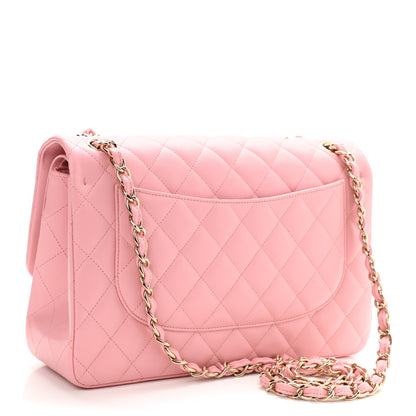 Chanel Caviar Quilted Jumbo Double Flap Pink 2 of 10