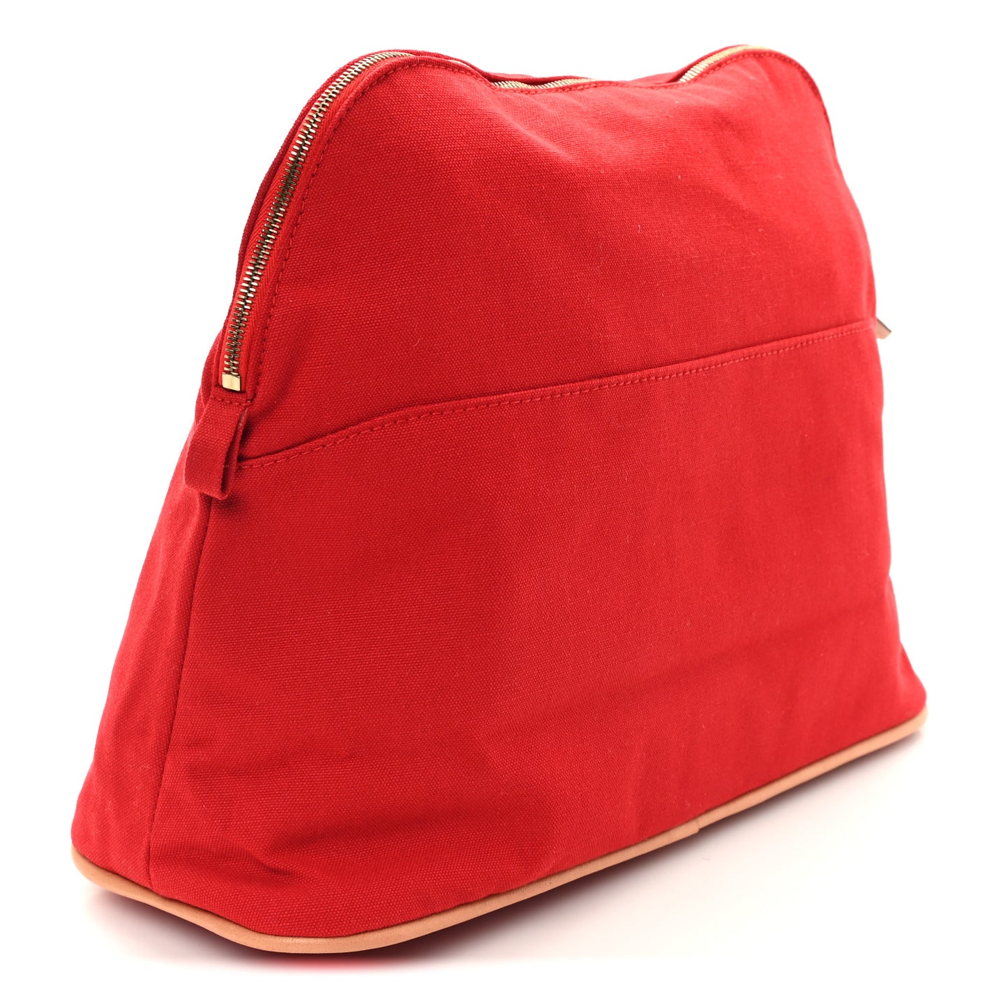 Cotton Bolide Travel Cosmetic Pouch Rouge