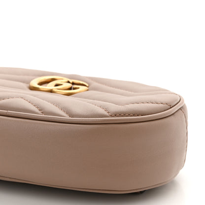 Gucci Calfskin Matelasse GG Marmont Belt Bag 75 30 Porcelain Rose 11 of 11
