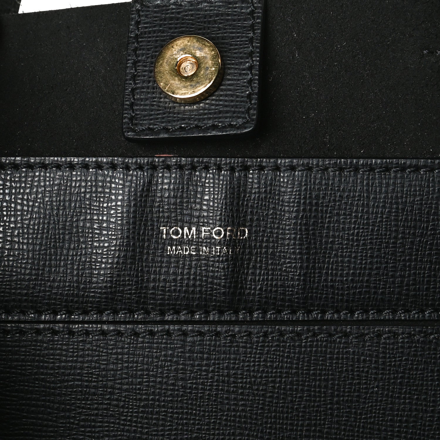 Tom Ford Saffiano Mini T Tote Black 6 of 16
