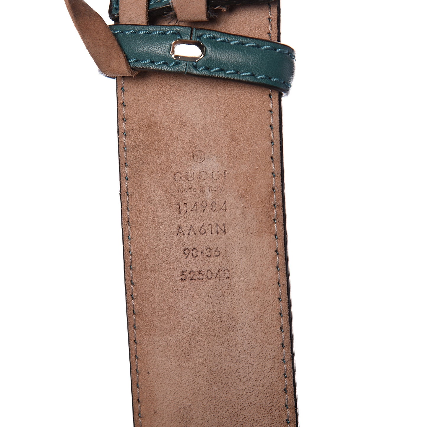 Guccissima Interlocking G Belt 90 36 Deep Cobalt