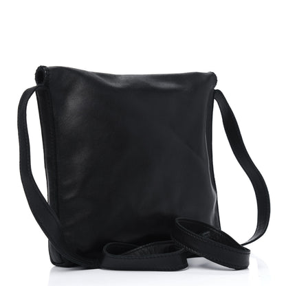 Hermes Lambskin Tassel Envelope Crossbody Black 2 of 4