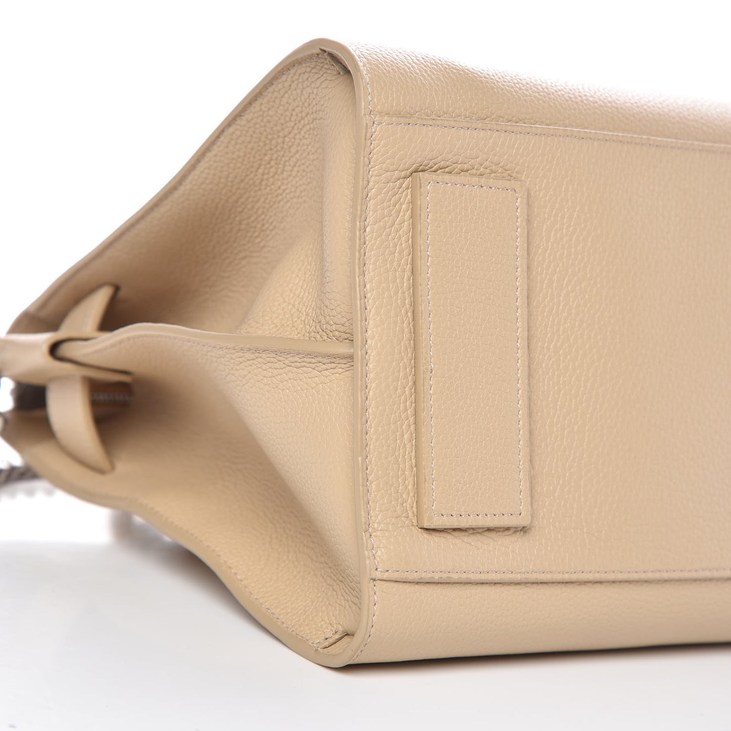 Grained Calfskin Small Souple Sac De Jour Dark Beige