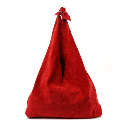 The Row THE ROW Suede Bindle Bag Magenta 1 of 10