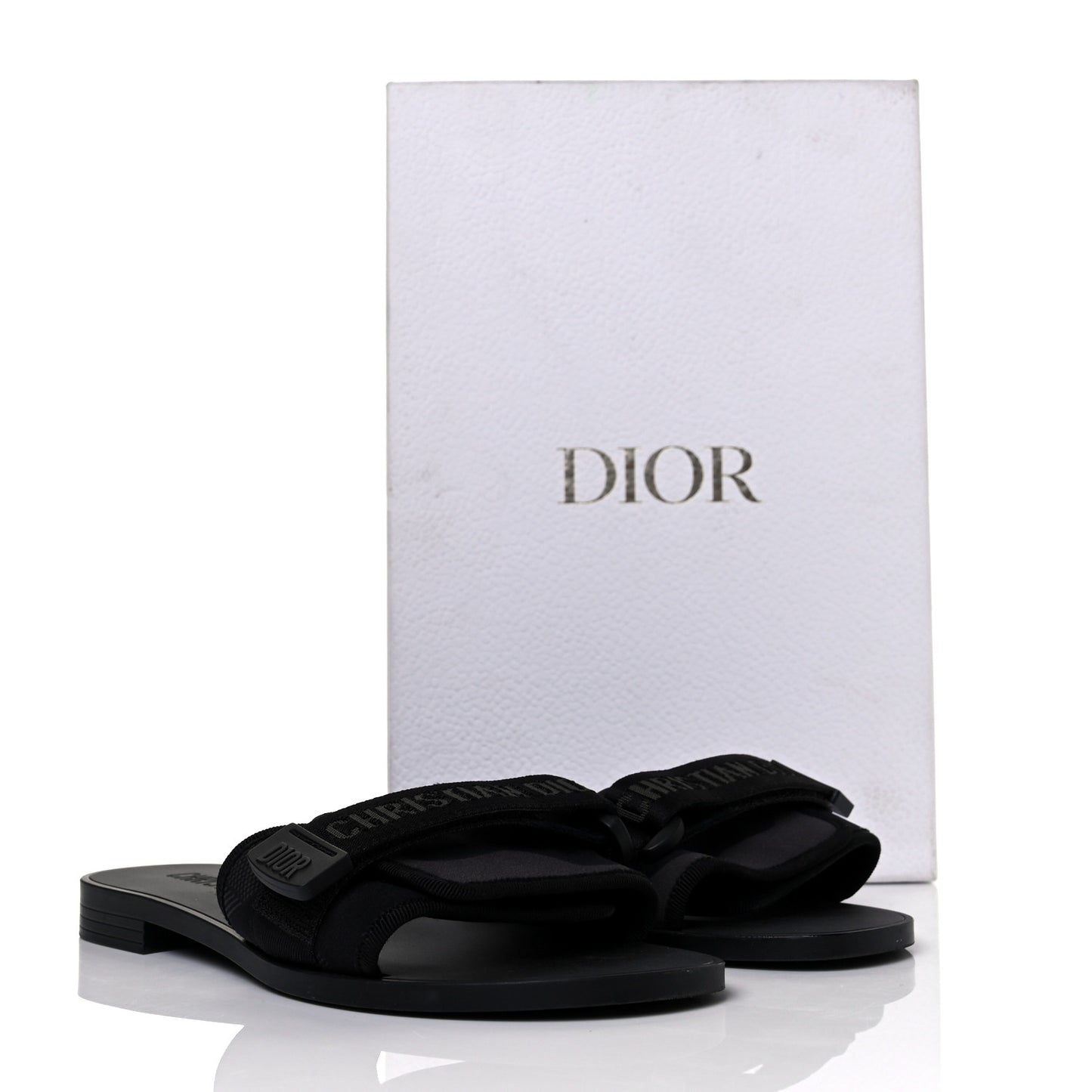Technical Stretch Fabric Camouflage Dio(r)evolution Slide Sandals 38 Black Military