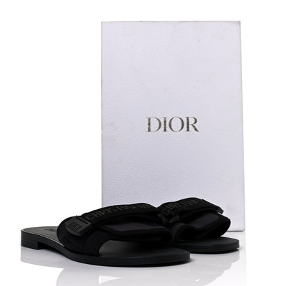 Christian Dior Technical Stretch Fabric Camouflage Dio(r)evolution Slide Sandals 38 Black Military 9 of 9